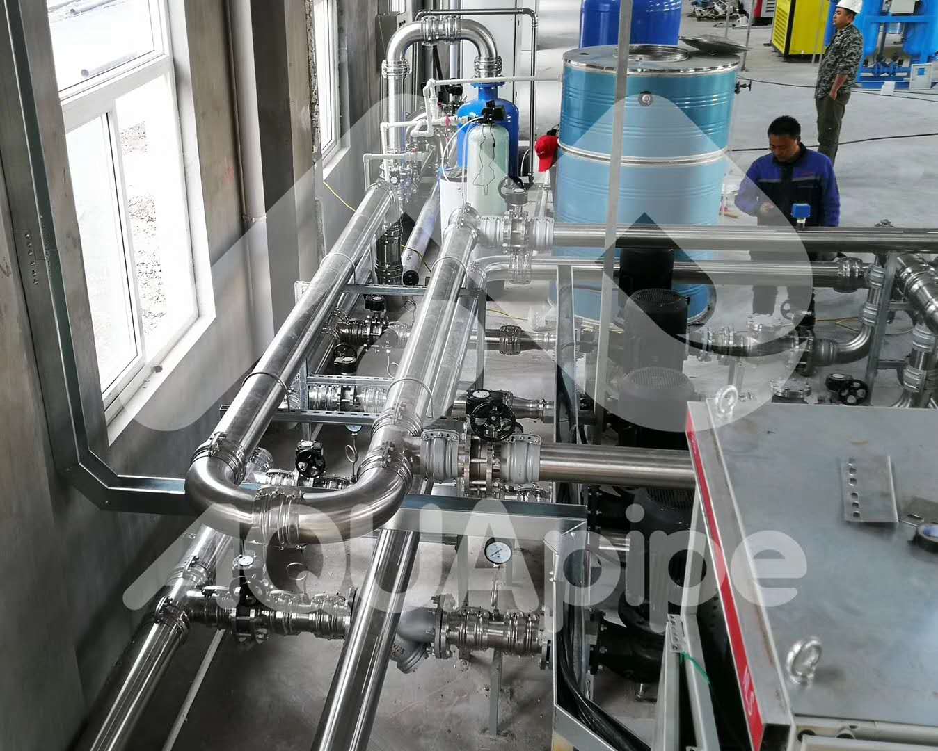 AIR & AQUA field piping installation