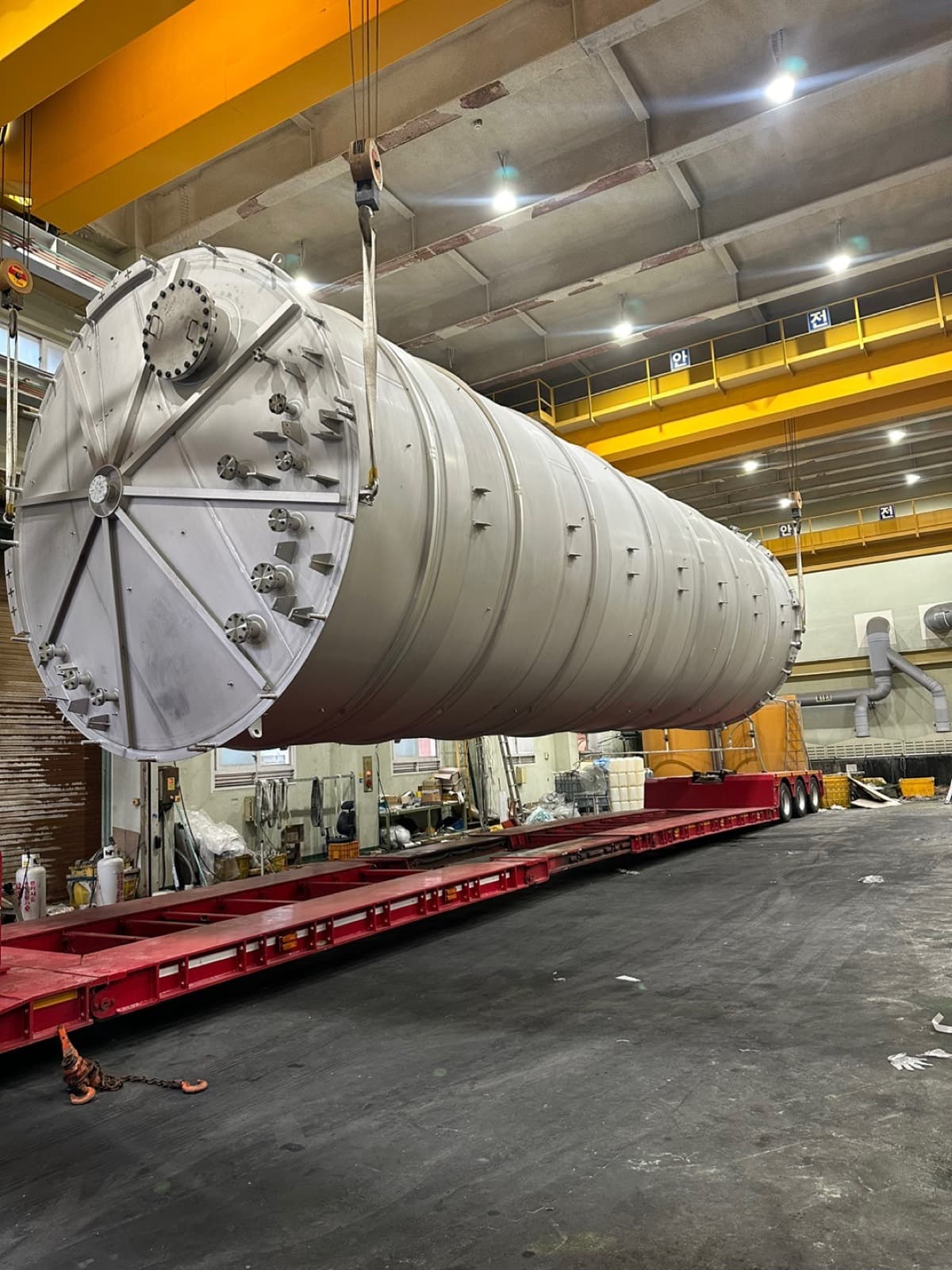 S&D KOREA 200 cubic meter stainless vessel fabrication